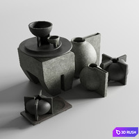 Kyoto vase big_ Osaka bowl_ designed by 101 copenhagen 3D Model Vray, Corona
