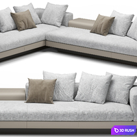 Connery Sofa 3D Model Vray, Corona