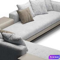 Connery Sofa 3D Model Vray, Corona
