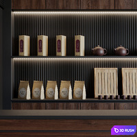 Cafe Teashop 1 3D Model Vray, Corona
