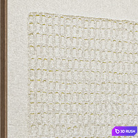Abstract Textural Plaster Wall Art C-429 3D Model Vray, Corona