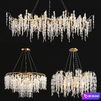 Crystal Chandelier Collection 3D Model Vray