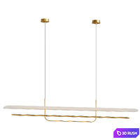 Reflector Linear LED Pendant 3D Model Vray