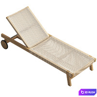 Globewest Hamptons Sunbed 3D Model Vray, Corona