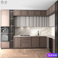 Kitchen Neoclassic 40 (Corner Kitchen) 3D Model