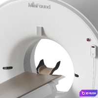 MinFound - ScintCare Blue 755 CT scanner 3D Model Vray, Corona