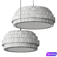 Ay Illuminate Thin Wood Pendant Lamp 3D Model Vray