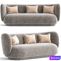 Rico Sofa 3 and 4 by seater by ferm Living 3D Model Vray