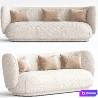 Rico Sofa 3 and 4 by seater by ferm Living 3D Model Vray