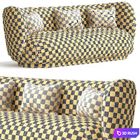 Rico Sofa 3 and 4 by seater by ferm Living 3D Model Vray