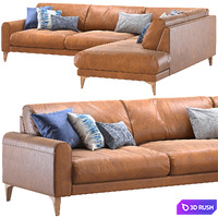 Joy sectional sofa 296 cm 2 3D Model Vray, Corona