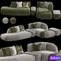 Raft 3D Model Vray