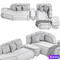 Raft 3D Model Vray