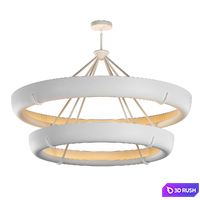 SEINE TWO-TIER ROUND CHANDELIER 60 3D Model Vray, Corona