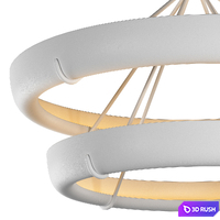 SEINE TWO-TIER ROUND CHANDELIER 60 3D Model Vray, Corona