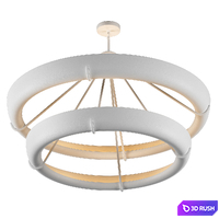 SEINE TWO-TIER ROUND CHANDELIER 60 3D Model Vray, Corona
