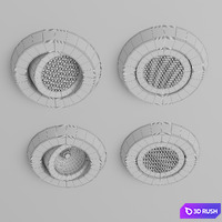 Ghidini Lighting SEGNO ADJUSTABLE 3D Model Vray, Corona