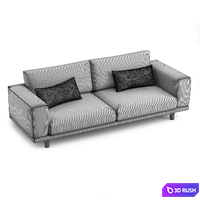 Sofa Carero 3D Model Corona