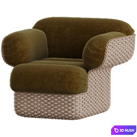 Basket Lounge Chair Gubi 3D Model Vray, Corona