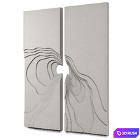 Wall decor 16 3D Model Vray, Corona