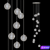 INTEGRATOR Cyrstal Rain IT-1606 chandelier 3D Model Corona