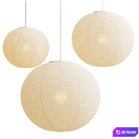 Vitra Akari Pendant 3D Model Vray