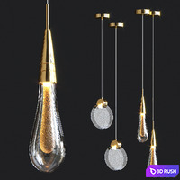 Hanging Lamps 3D Model Vray
