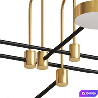 Ceiling chandelier F-Promo Complesso 3095-6P 3D Model Corona