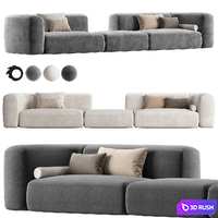 Clara Sofa Baxter 3D Model Corona