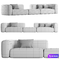 Clara Sofa Baxter 3D Model Corona