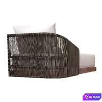 Havana arm chaise RH 3D Model Corona