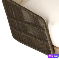Havana arm chaise RH 3D Model Corona