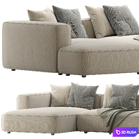 Roxen sofa 3D Model Vray, Corona