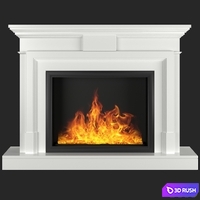 Fireplace RealFlame Marco 3D Model Vray, Corona