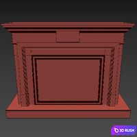 Fireplace RealFlame Marco 3D Model Vray, Corona