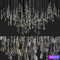Lasvit Icon Chandelier 3D Model Vray, Corona