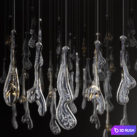 Lasvit Icon Chandelier 3D Model Vray, Corona