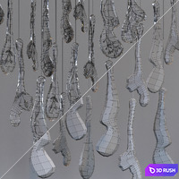 Lasvit Icon Chandelier 3D Model Vray, Corona