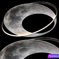 CRATER chandelier by Lampatron 3D Model Corona