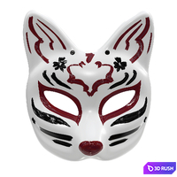 half face kitsune mask 3D Model Vray