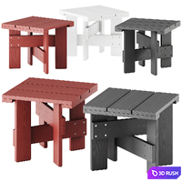 Crate Outdoor Table by Hay 3D Model Corona