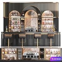 Bar 03 3D Model Corona