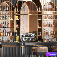 Bar 03 3D Model Corona
