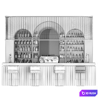 Bar 03 3D Model Corona
