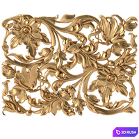 Carved decor 3 3D Model Vray, Corona