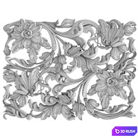 Carved decor 3 3D Model Vray, Corona