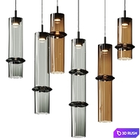 Brokis Bamboo Forest Pendant Lamps 3D Model Vray, Corona
