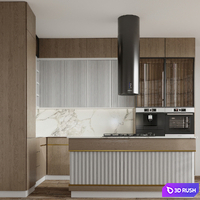 Kitchen 072 3D Model Vray, Corona