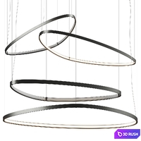 Cattelan Italia Magellano Magnum Pendant Lamp 3D Model Vray, Corona