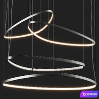 Cattelan Italia Magellano Magnum Pendant Lamp 3D Model Vray, Corona